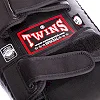 Тай-пэд ударный для Муай Тай прямой с ремнями и ручкой кожа TWINS FKPL2-38-L 41х21х11см 1шт (Синий)