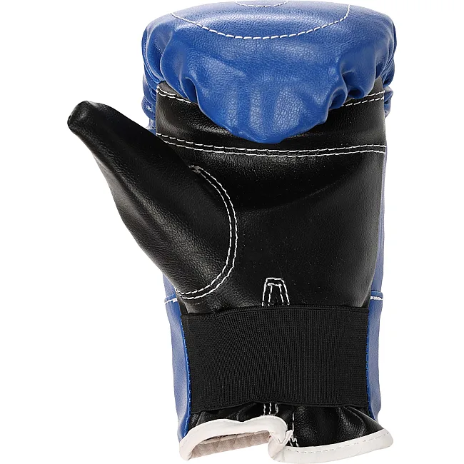 Перчатки снарядные-блинчики для бокса искусственная кожа BOXER 2015 (Красный-черный)