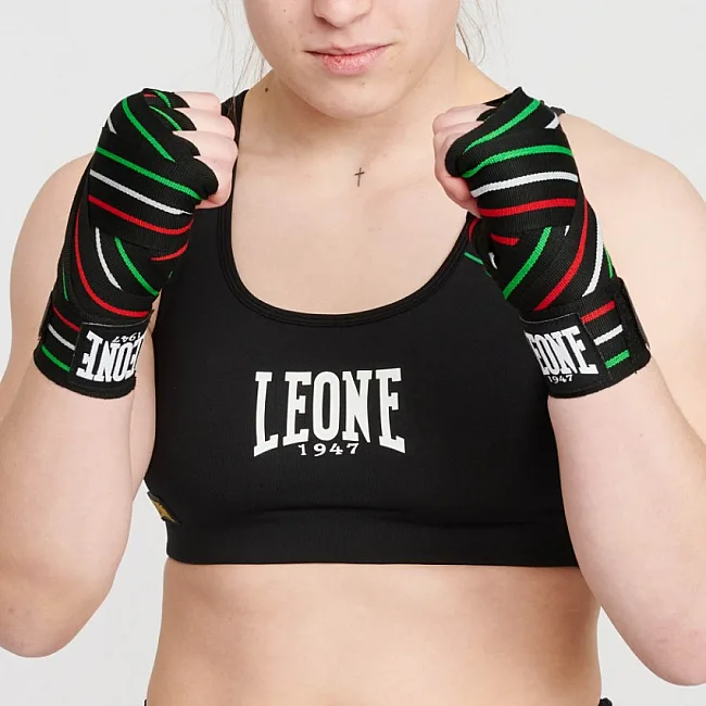 Бинти для боксу LEONE Flag Black (3,5м)