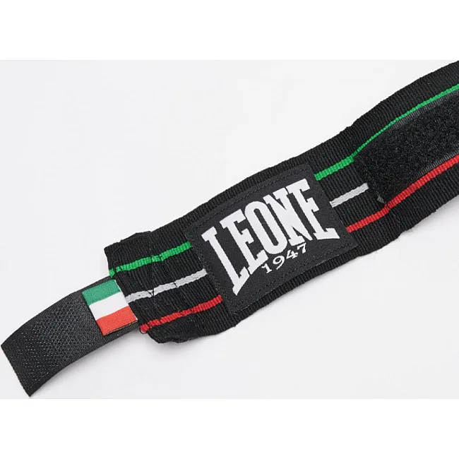 Бинти для боксу LEONE Flag Black (3,5м)