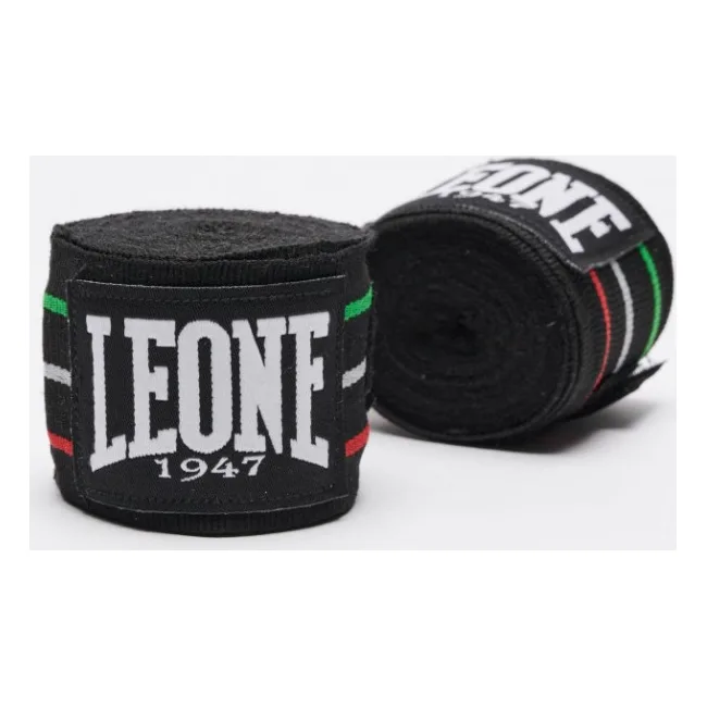 Бинти для боксу LEONE Flag Black (3,5м)