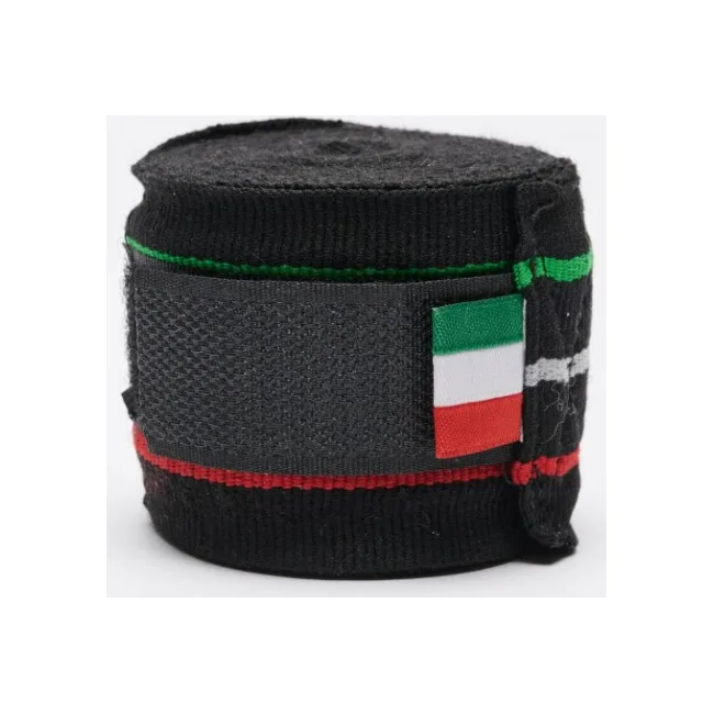 Бинти для боксу LEONE Flag Black (3,5м)