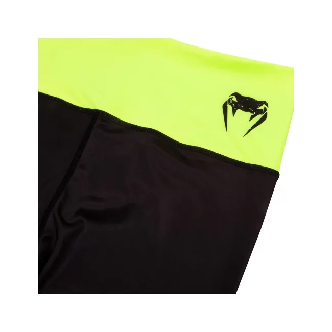 Женские капри Venum Power Leggings Crops Black Yellow