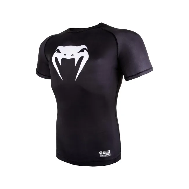 Компресійна футболка Venum Contender 3.0 T-shirt Short Sleeves Black/White
