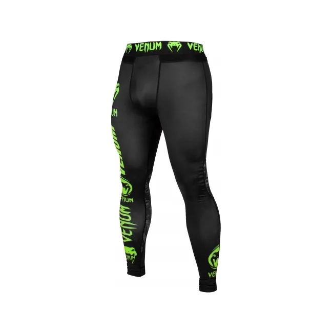 Тайтсы VENUM Logos Black Neo Yellow