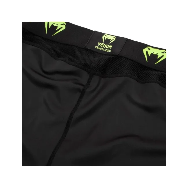 Тайтсы VENUM Logos Black Neo Yellow