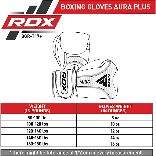 Рукавички для боксу RDX Aura Plus T-17 Golden