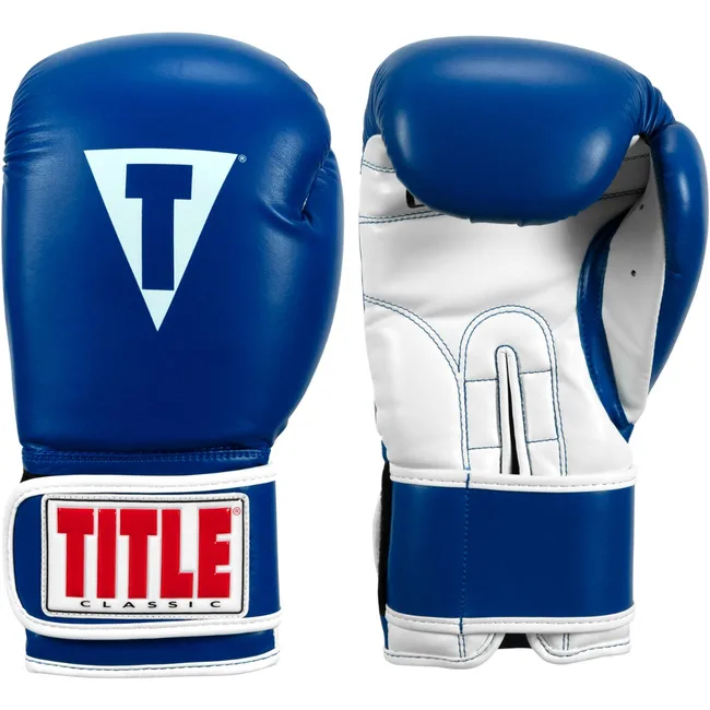 Перчатки для бокса TITLE Classic Pro Style 3.0 Blue White