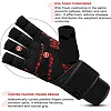 Перчатки для спортзала RDX Gym Glove Micro Red Black