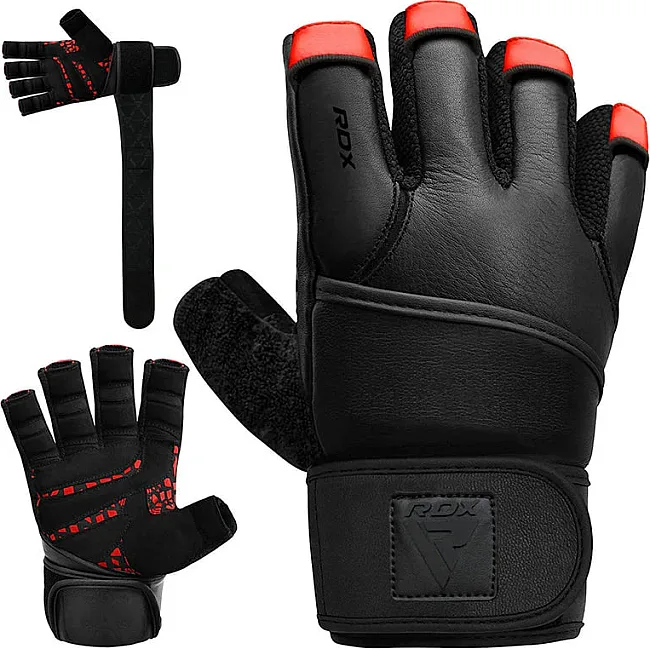 Перчатки для спортзала RDX Gym Glove Micro Red Black