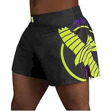 Шорти для кікбоксингу HAYABUSA Icon Kickboxing Black Neon