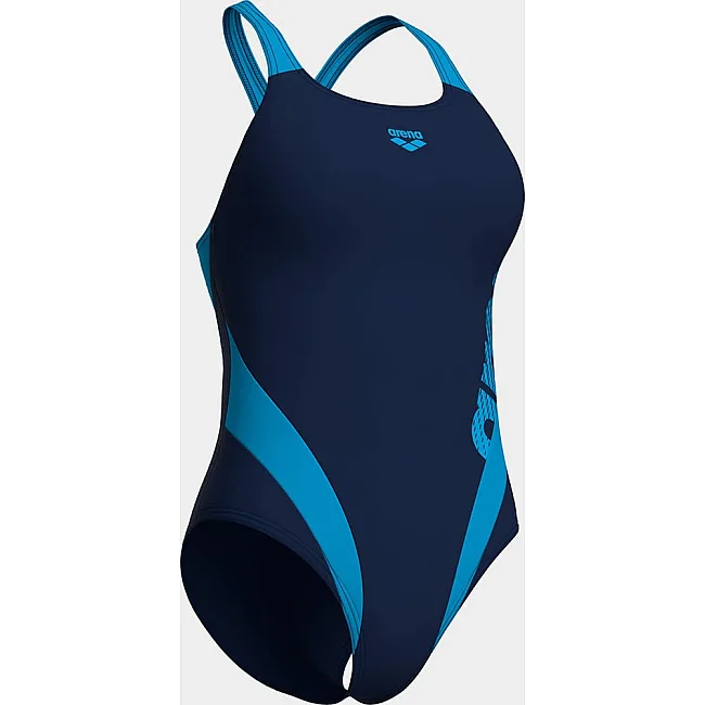 Купальник закритий для жінок Arena STRIPEFLO SWIMSUIT SWIM PRO BA синій, блакитний (для жінок)