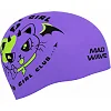 Двухсторонняя шапочка для плавания силиконовая для взрослых MADWAVE Cuties reversible M055432 (Фиолетовый-салатовый)