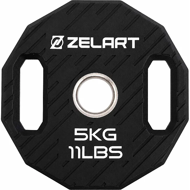 Блины диски TPU 2 Handle металлическая втулка ZELART TA-6996-5 (Черный)