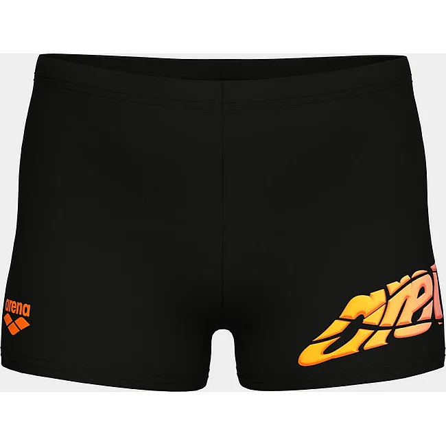 Плавки для мальчиков Arena LETTERING SWIM SHORT черный (для детей)