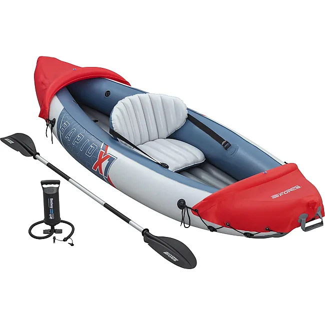 Надувной каяк Bestway Hydro-Force Rapid X1 290 x 91 см, сине-красный.