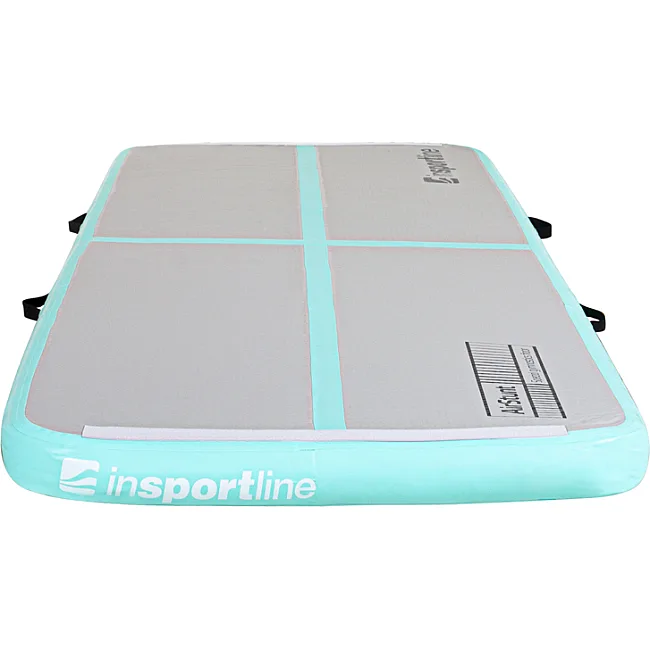 Надувной тренировочный коврик Airtrack inSPORTline Airstunt 300x100x10 см белый