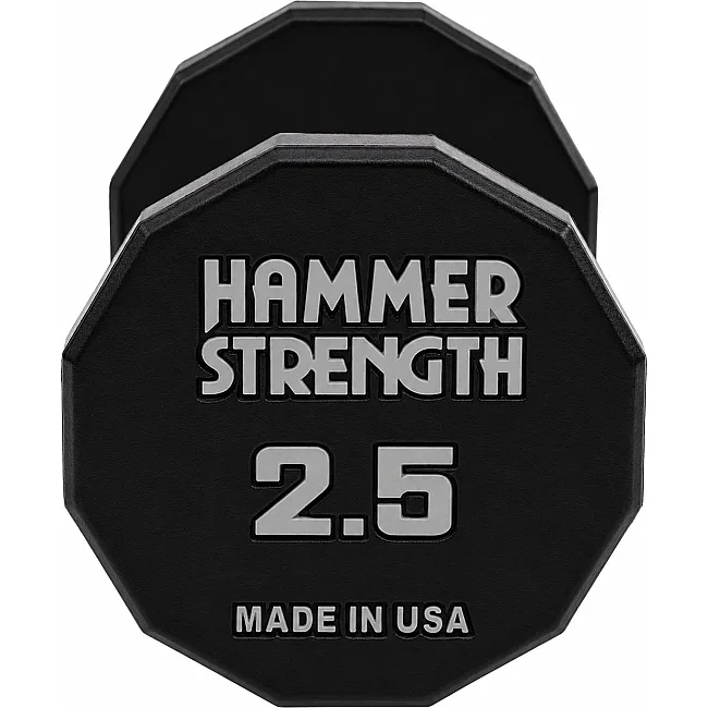 Гантель профессиональная с полиуретановым покрытием HAMMER STRENGHT TA-9215-2_5 (Черный)