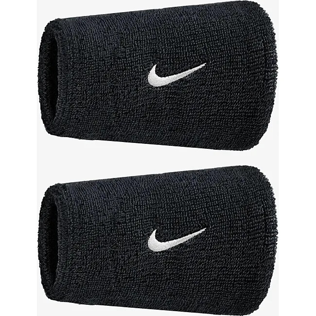 Напульсники NIKE SWOOSH CLASSIC DOUBLEWIDE WRISTBANDS 2PK чорний One Size