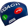 Шапочка для бассейна силиконовая для взрослых MADWAVE Coach M055464 (Темно-синий)