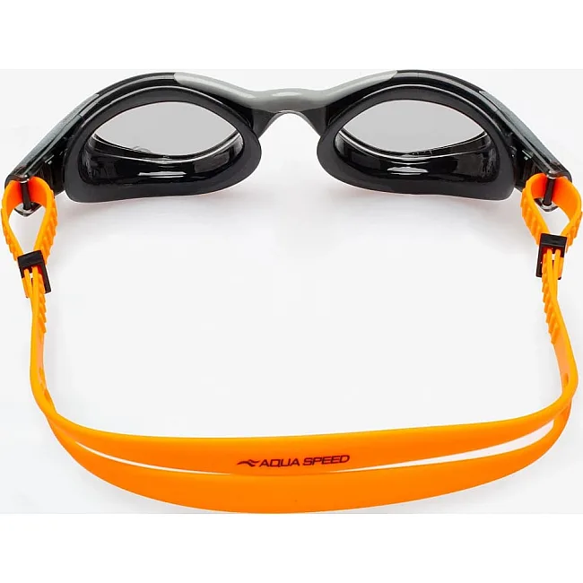 Окуляри для плавання Aqua Speed AQUILO 62651 чорний, помаранчевий One Size