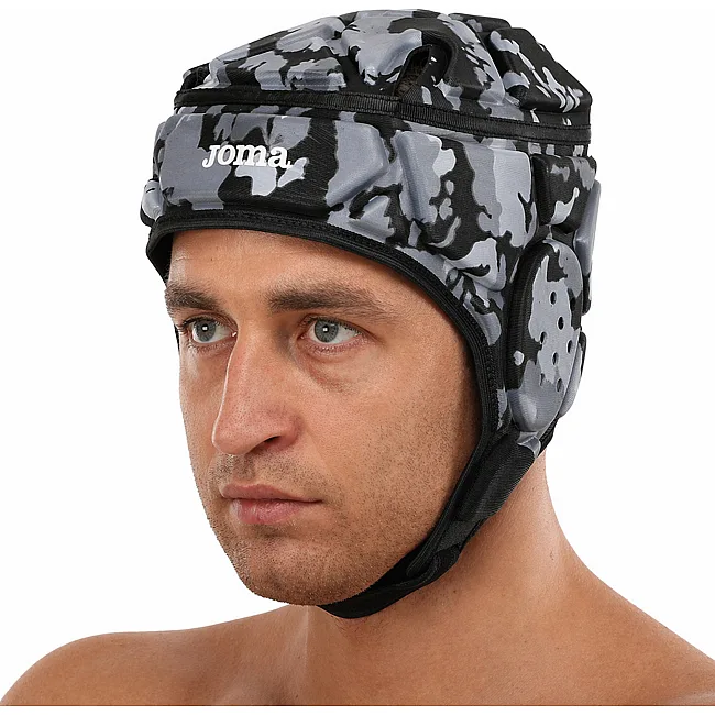 Шлем защитный мягкий для игры в регби JOMA PROTECT 400704-110 (Черный-серый)