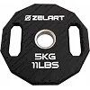 Блины диски TPU 2 Handle металлическая втулка ZELART TA-6996-5 (Черный)