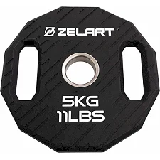 Млинці диски TPU 2 Handle металева втулка ZELART TA-6996-5 (Чорний)