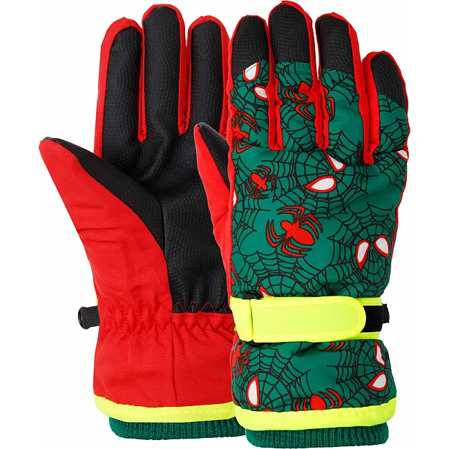 Перчатки лыжные детские зимние LUCKYLOONG C-2319 (Красный)