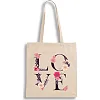 Экошопер Bookopt ВК4072 LOVE (цветы), бежевый