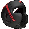Боксерський шолом RDX F6 KARA Matte Red