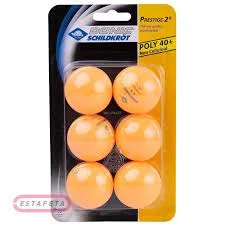 Мячи для настольного тенниса Donic Prestige 2* 40+ 6шт orange