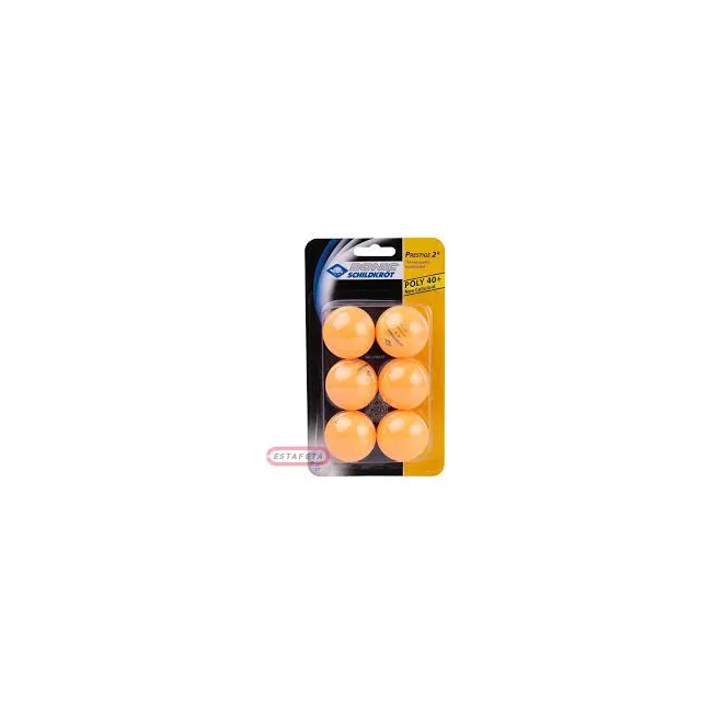 Мячи для настольного тенниса Donic Prestige 2* 40+ 6шт orange