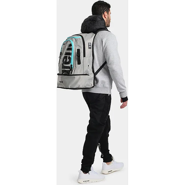 Рюкзак спортивный Arena FASTPACK 3.0 40L серый, голубой, черный 54x36x27 см