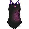 Купальник для девочек Arena DIM LIGHT SWIMSUIT SWIM PRO BA черный, фуксия, фиолетовый