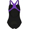 Купальник для девочек Arena DIM LIGHT SWIMSUIT SWIM PRO BA черный, фуксия, фиолетовый