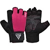 Рукавички для фітнесу RDX W1 Half Pink Plus