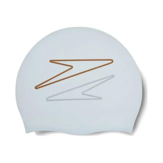 Плавательная шапка Speedo SLOGAN PRT CAP AU/AF/AM белый OSFM