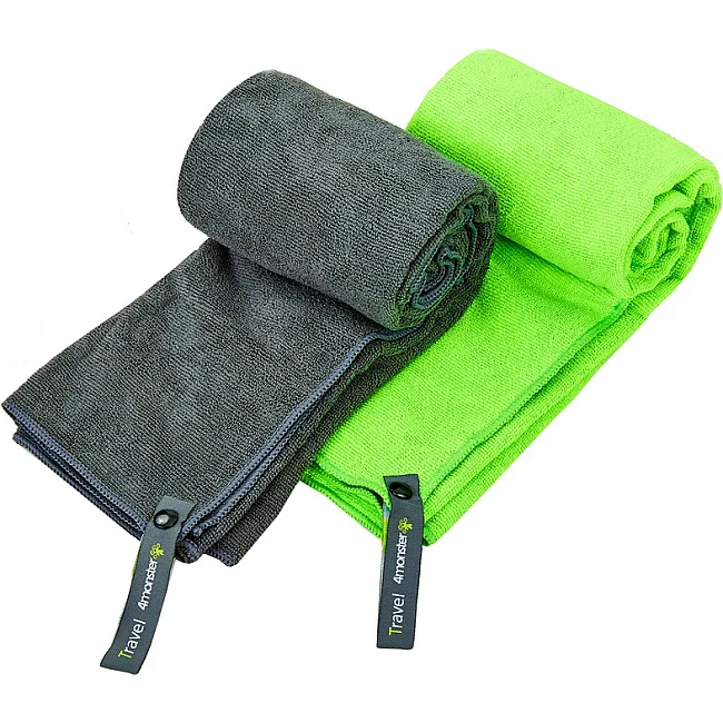 Спортивное полотенце
 из микрофибры TRAVEL TOWEL 4MONSTER
 T-SQT 60х120см (Серый)