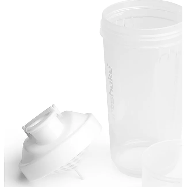 Спортивний шейкер SMARTSHAKE Slim 500ml Pure White