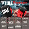 Боксерские перчатки TITLE Boxing Dynamic Strike Black/Red (бинты 4м. в комплекте)