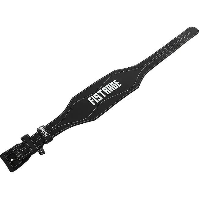 Пояс для тяжелой атлетики кожа
 FISTRAGE VL-8442 спинка-15см (Черный)