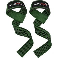 Лямки для тяги PowerPlay 7064 Lifting Gym Straps Зеленые
