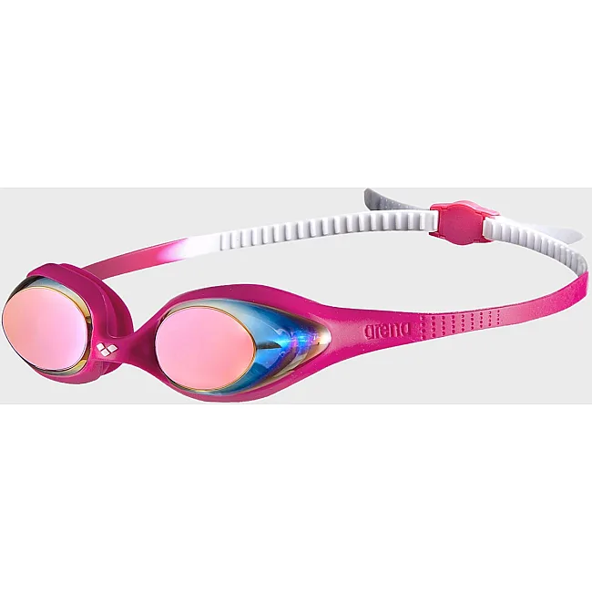 Детские очки для плавания Arena SPIDER JR MIRROR розовый, белый