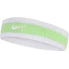 Повязка на голову Nike SWOOSH HEADBAND белый, салатовый OSFM