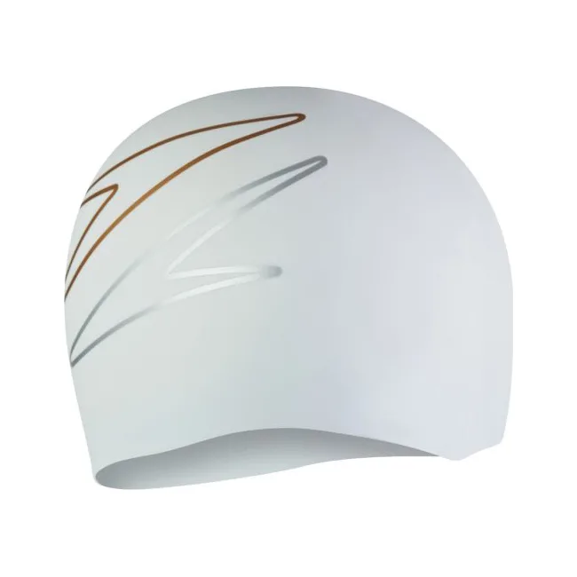Плавательная шапка Speedo SLOGAN PRT CAP AU/AF/AM белый OSFM