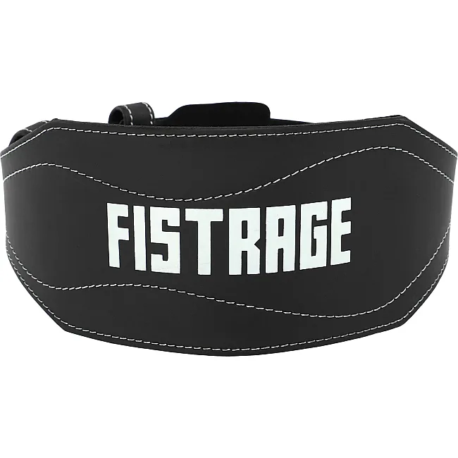Пояс для тяжелой атлетики кожа
 FISTRAGE VL-8442 спинка-15см (Черный)