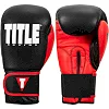 Боксерские перчатки TITLE Boxing Dynamic Strike Black/Red (бинты 4м. в комплекте)