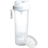 Спортивний шейкер SMARTSHAKE Slim 500ml Pure White