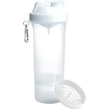Спортивний шейкер SMARTSHAKE Slim 500ml Pure White